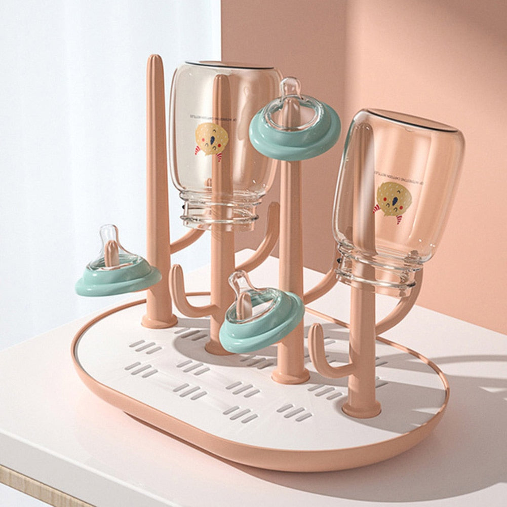 Baby Bottles Dryer Milk Bottle Drain Rack Bottle Rack Drying  Washing Drying Feeding Bottles Dryer for Space Saving