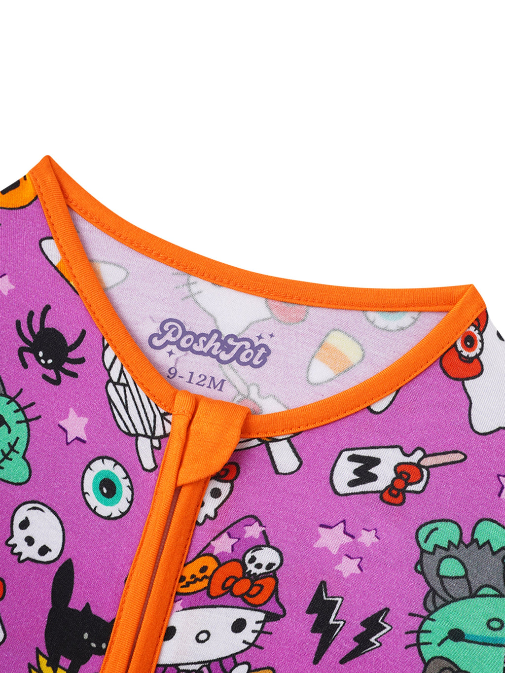 PoshTOT Sanrio Hello Kitty Milk Bamboo Baby Convertible Zippy Romper