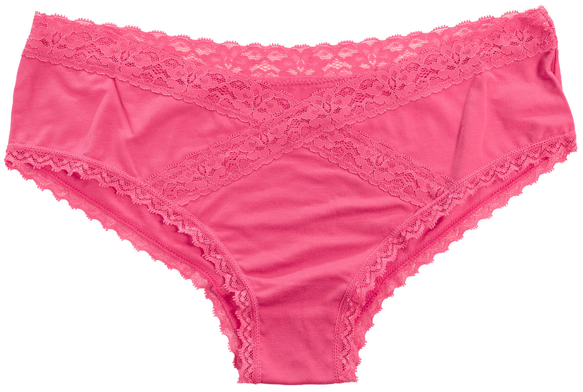 Modal Hipster featuring Crossed Lace Trim