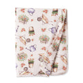 Petal Patch Stroller Blanket - Soft Bamboo Garden Throw