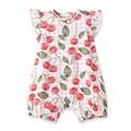 Cherry Picnic Baby Girl Bamboo Bubble Romper