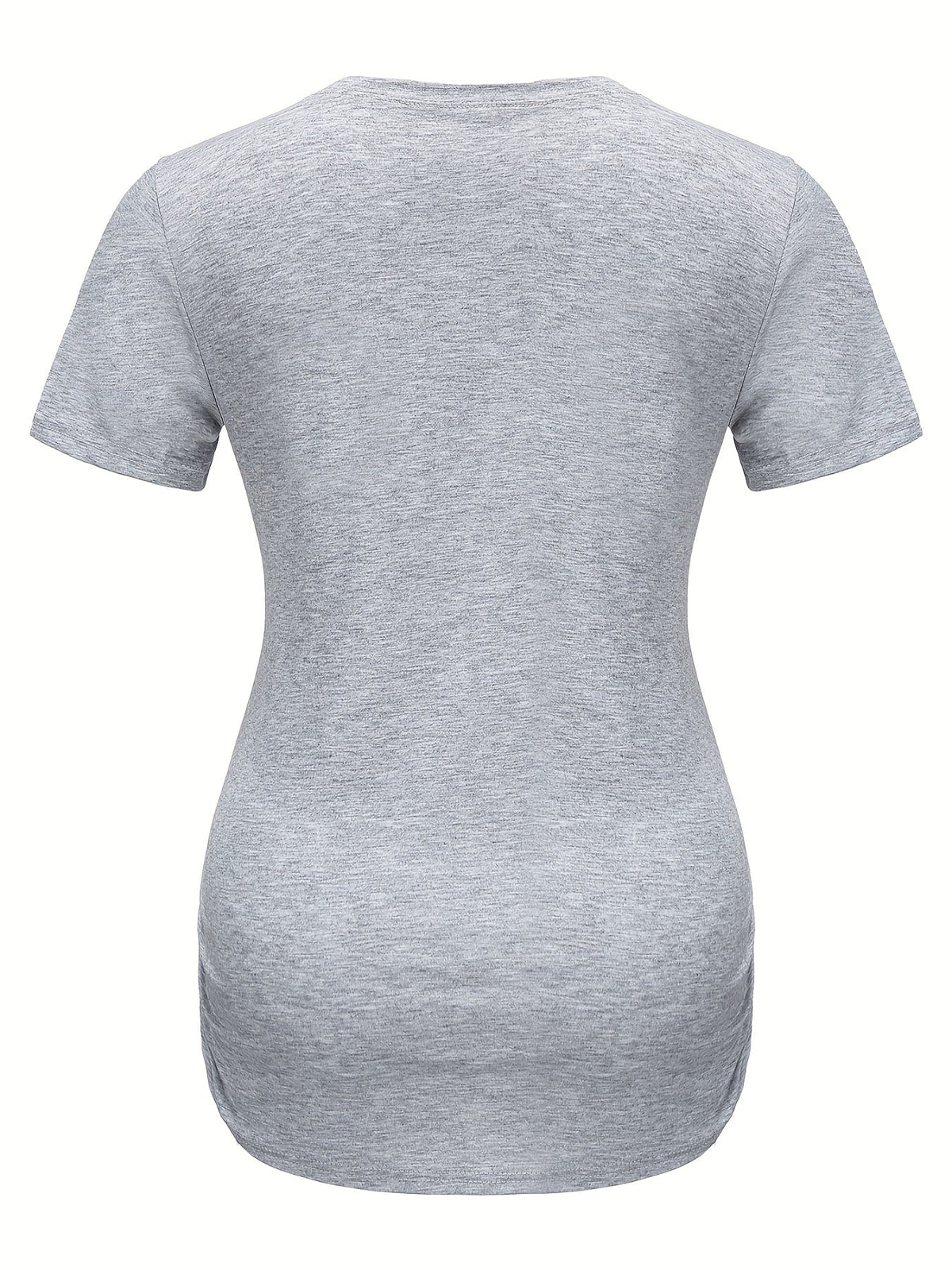 Actflash Festive Christmas Youngsters Print Maternity Tee - Comfy Polyester & Spandex Blend, Crew Neck, Short Sleeve, Perfect for Summer, Christmas Hat, Cute Youngsters Announcement Shirt