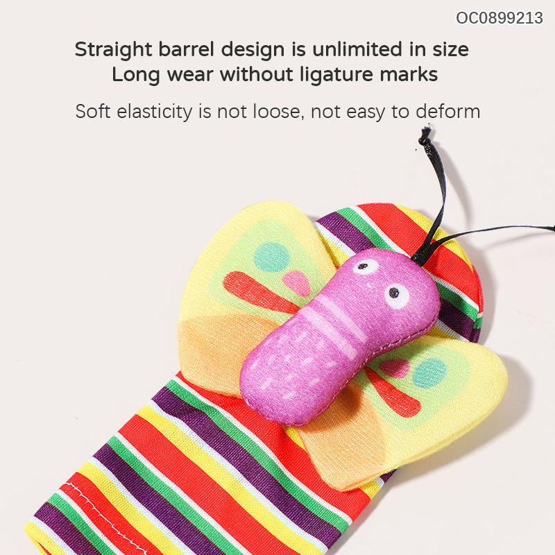 Baby Toys 0-1 Year Old Newborns Wrist Ringing Socks Comfort Set Baby Gift