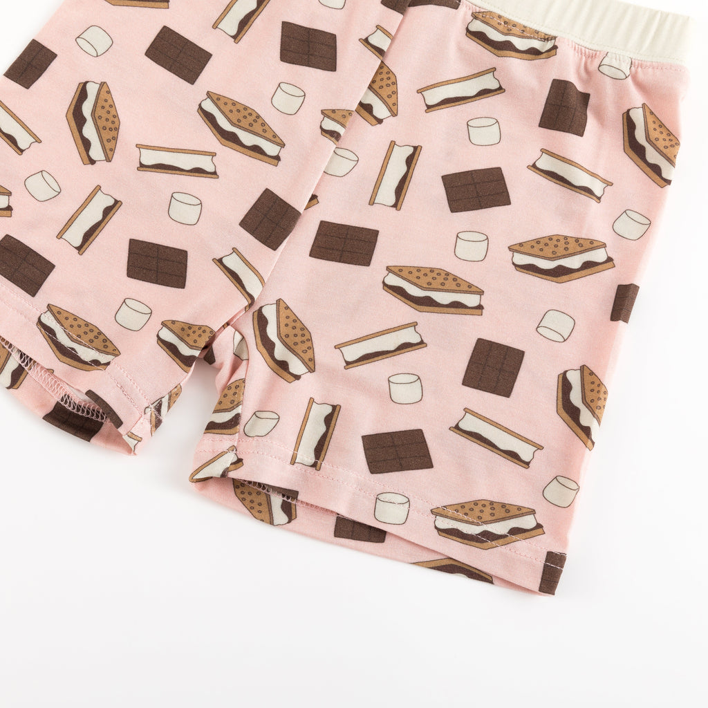 S'more to Love (Short PJ Set) - Pink