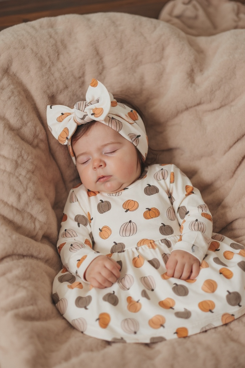 Pumpkins Beige (Bodysuit Dress)