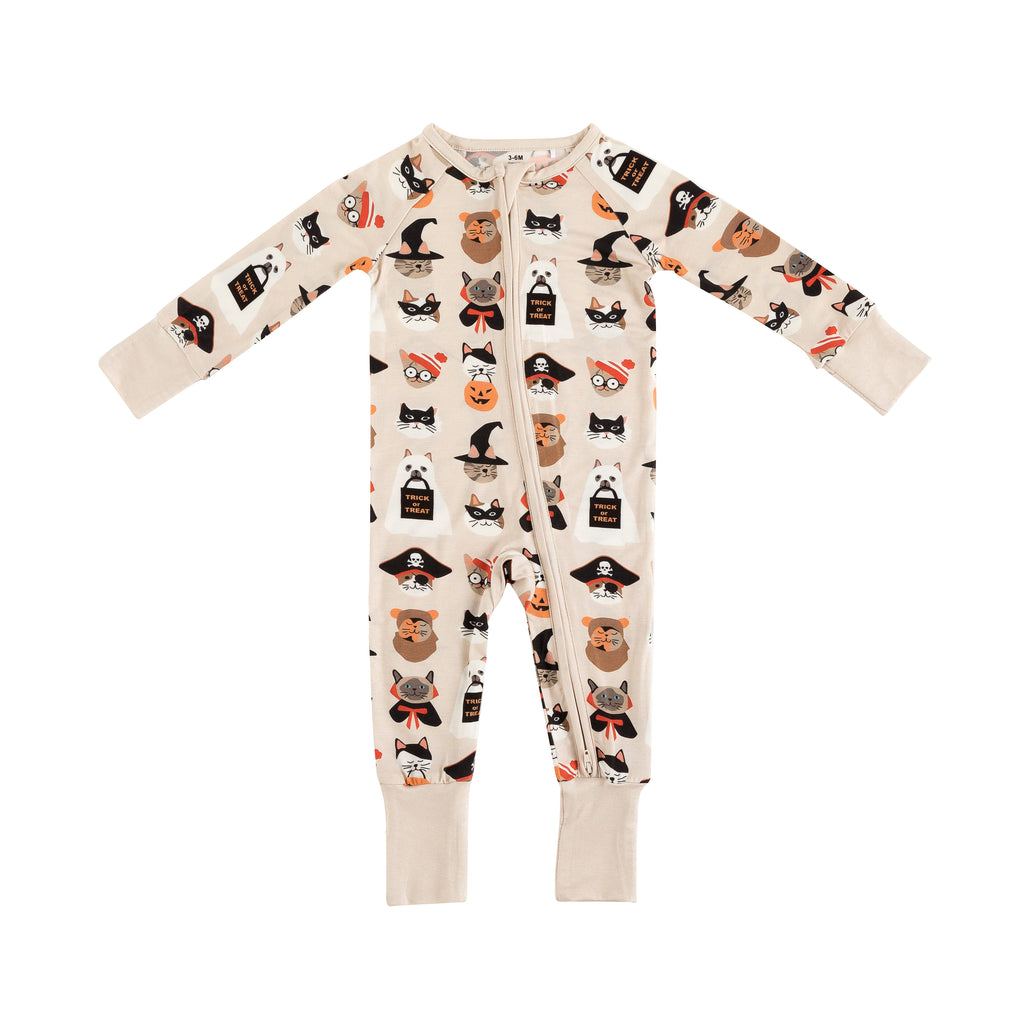 Meow & Treat (Convertible Zip Footies)