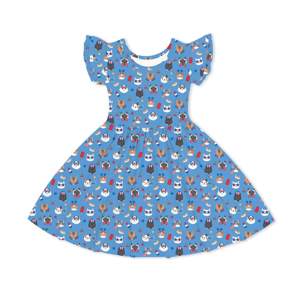 Freedom Cats (Bodysuit Dress)