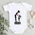 “I Love You Mom” – Aesthetic Newborn Baby Bodysuit, Soft & Comfy Toddler Jumpsuit for Boys & Girls, Casual Home Outfit
