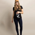 Summer Funny Cartoon Print Pregnancy T-Shirt | Maternity Tops | Plus-Size Short Sleeve for Pregnant Women | Hot Sale