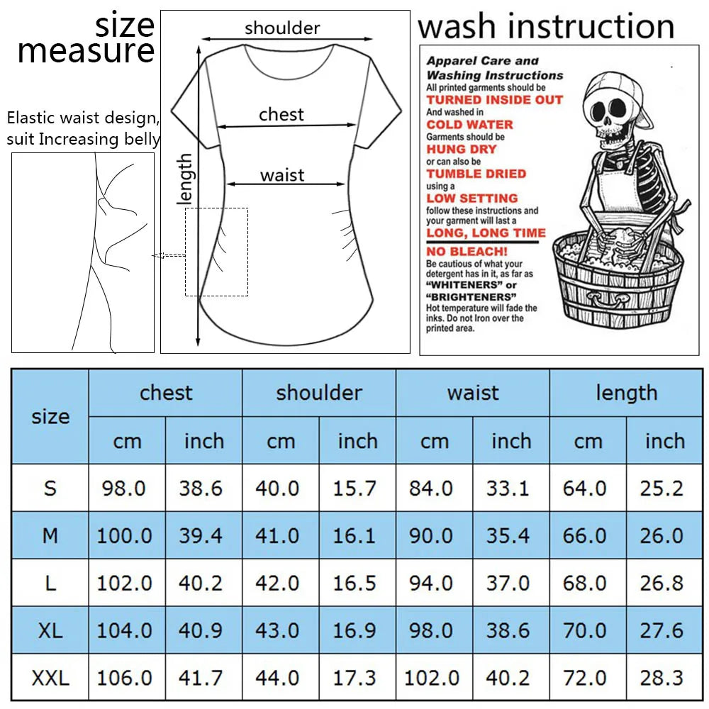 See You Soon Summer Tees Women T-shirts Slim Maternity Funny Letter Tops O-Neck Pregnancy T-shirts for Pregnant Women
