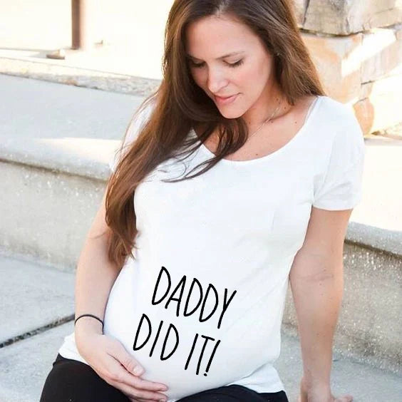 See You Soon Summer Tees Women T-shirts Slim Maternity Funny Letter Tops O-Neck Pregnancy T-shirts for Pregnant Women