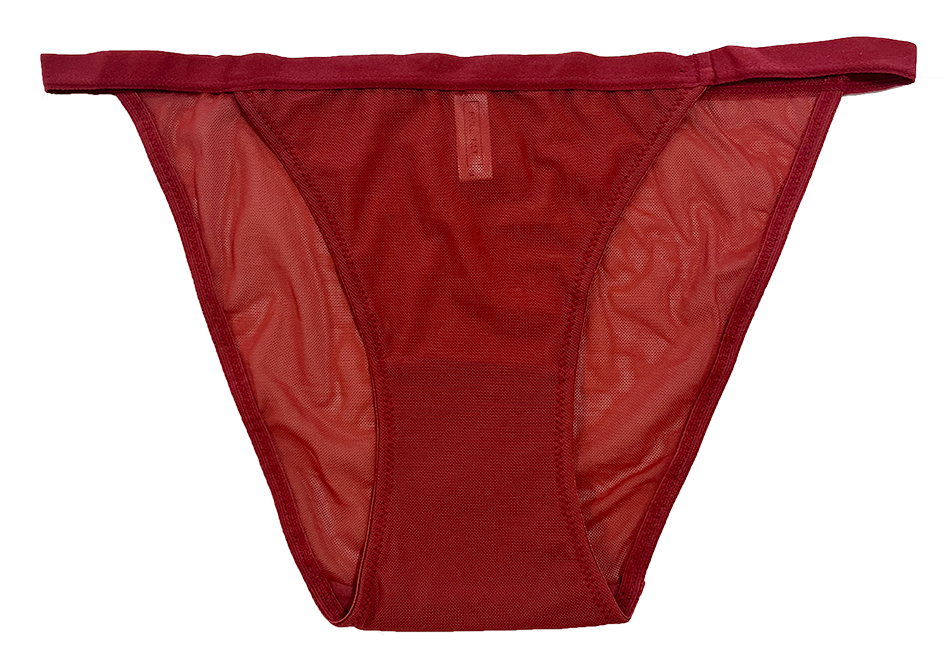 Mesh Bikini with Elastic Waist, XS-2X