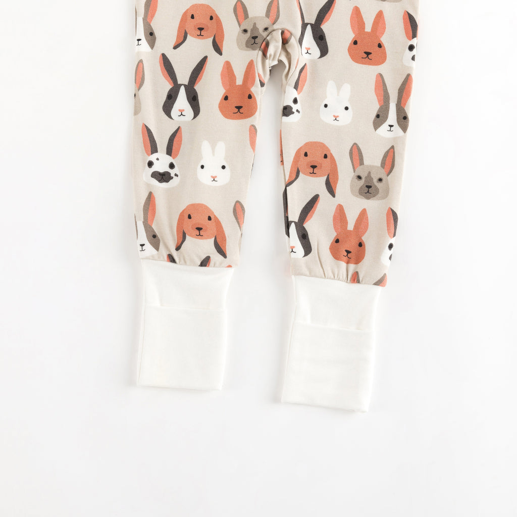 Bunny Crew (Convertible Zip Footies)