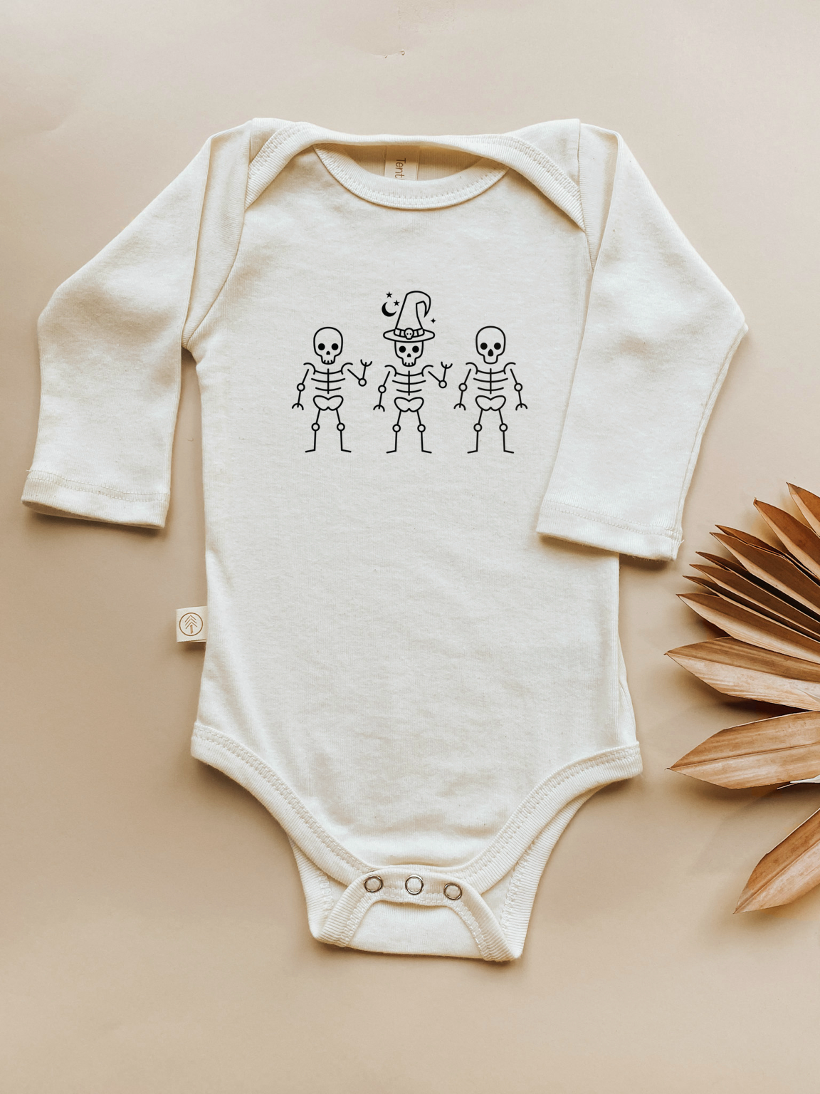 Skeletons Organic Bodysuit Long Sleeve