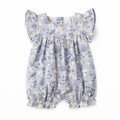 Floral Baby Romper – Soft Cotton One-Piece with Ruffles