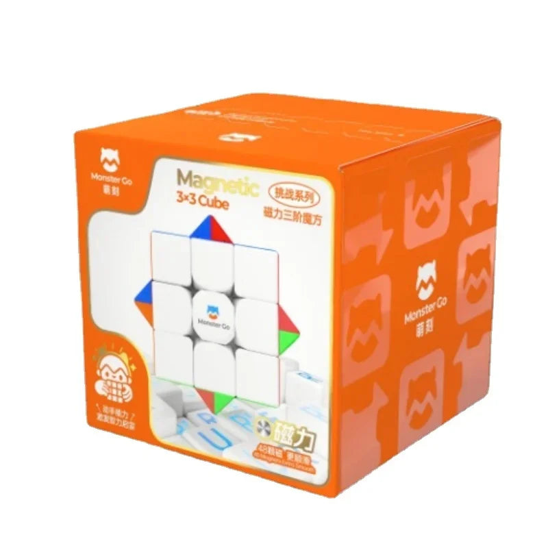 [Picube] GAN Monster Go EDU 3X3 V2 M Magnetic Magic Speed Cube Stickerless Professional Toys GAN EDU V2M Cubo Magico Puzzle
