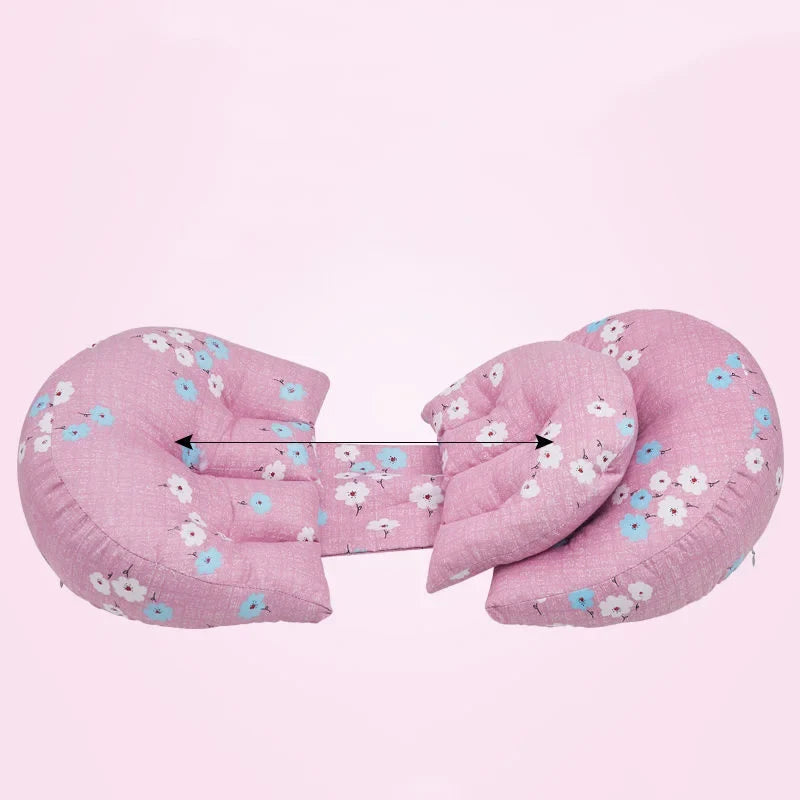 Multifunctional Adjustable Pregnancy Pillow - U-Shaped Body Support & Nursing Pillow for Pregnant Women