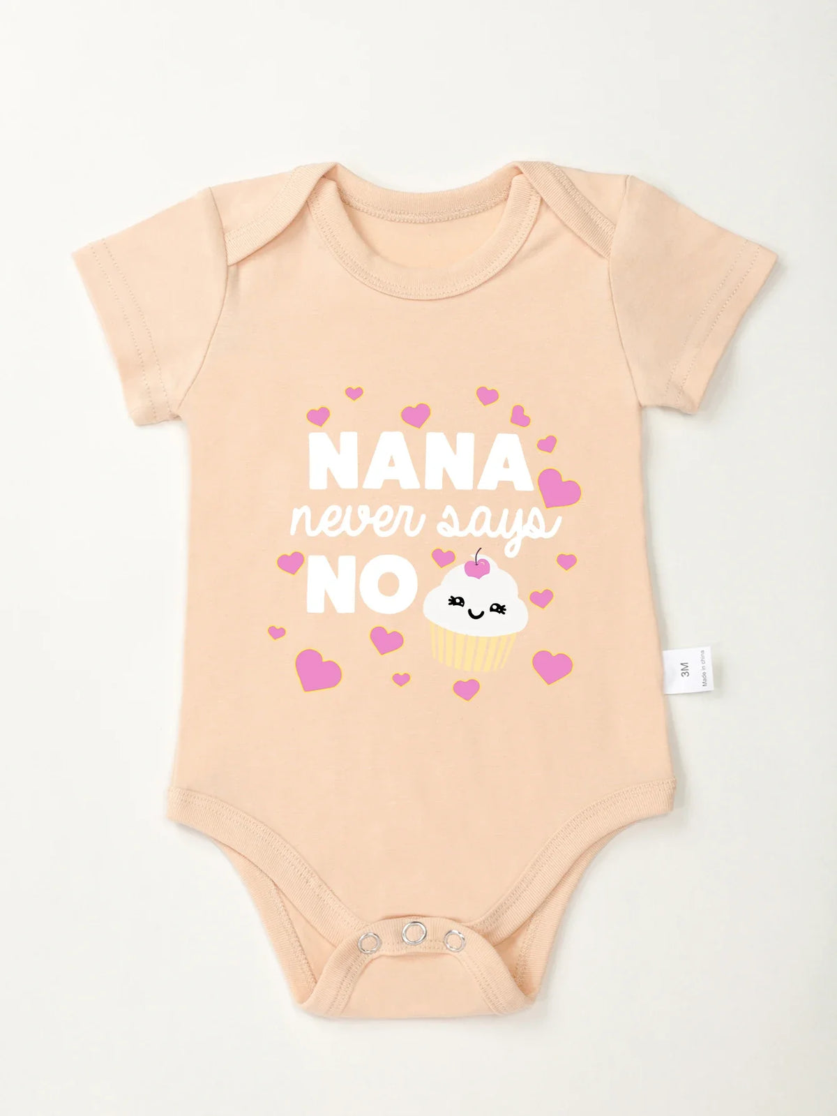 “Nana Never Says No” Rompers Onesie – Baby Boy & Girl Jumpsuit – 0-24M Toddler One-Piece Cute Bodysuit – Trendy Infant Clothes