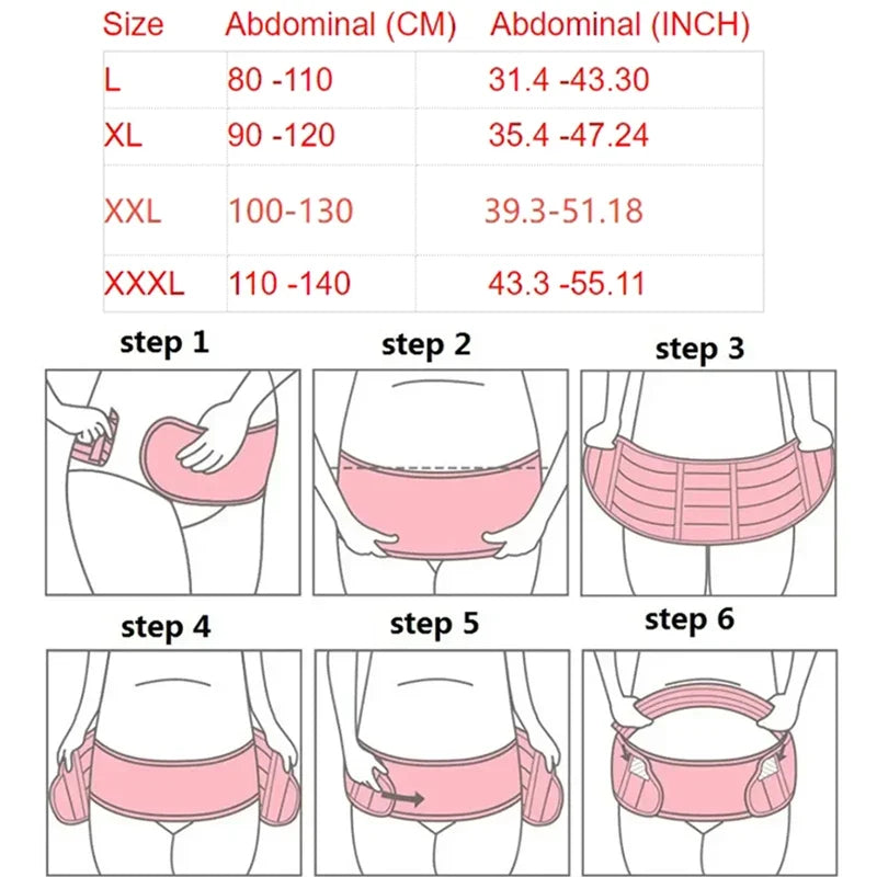Pregnant Women Support Belly Band, Adjustable Waist Care Maternity Abdomen Brace Protector for Pregnancy