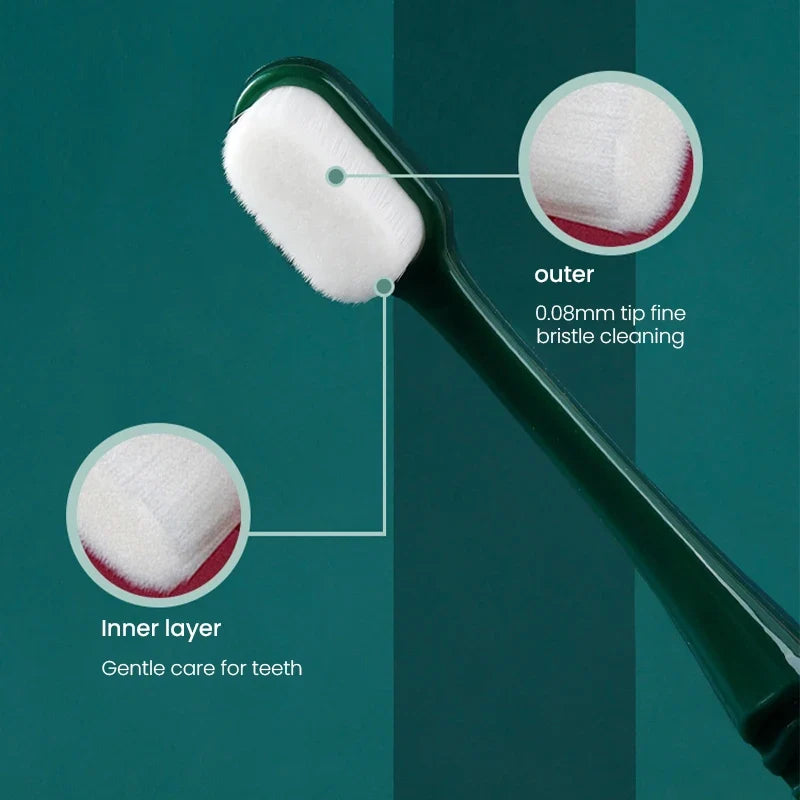 Japanese Million Hair Toothbrush, Soft Bristles, Super Fine, for Adults, Children, Pregnant Women, Moon Special