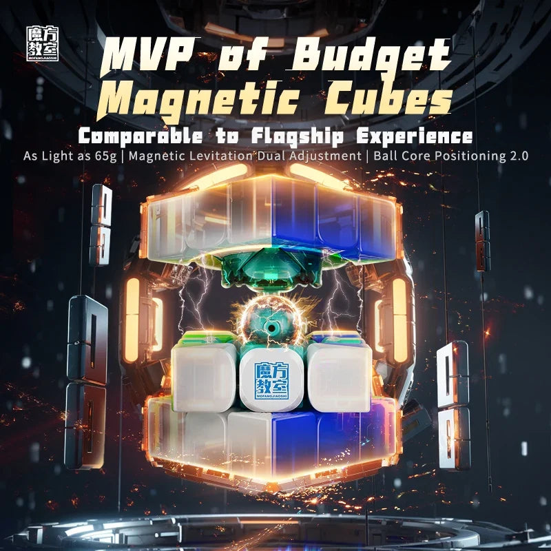 [CubeFun] MoYu RS3M V5 3x3x3 Magnetic Magic Cube, Ball Core, Professional Cubo Magico Speed Cube, Moyu Cubing Puzzle Toy