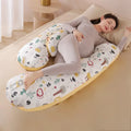 Pregnancy Pillow with Detachable Pillowcase - Maternity Sleeping Body Support Pillow for Lumbar & Full Body Comfort