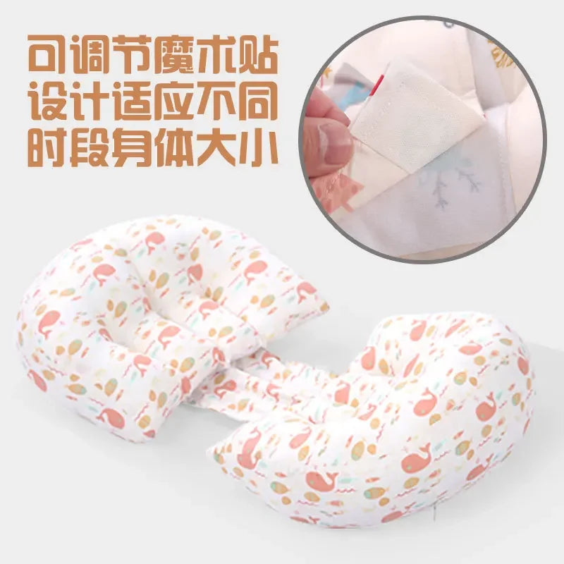Cotton Waist Maternity Pillow for Pregnant Women - U-Shaped Full Body Pregnancy Pillow & Cushion Pad for Sleeping