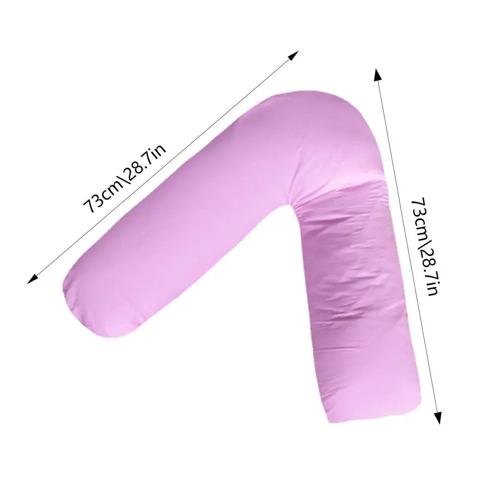 V-Shaped Maternity Pillow for Sleeping - Soft Body Pillow with Removable Cover, Nursery Must-Haves for Pregnant Mom Essentials