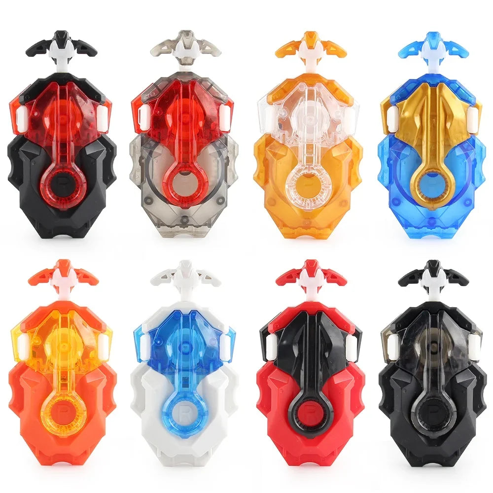 Z B-184 8-Color Metal Tube Custom LR Spinning Tops Launcher – Toy Set for Kids