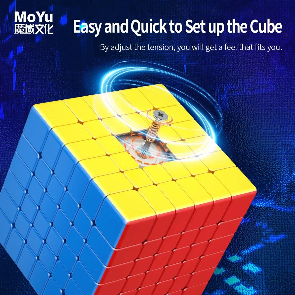 [ECube] MOYU MeiLong 6 V2 6x6 Magnetic Magic Speed Cube, Stickerless, Professional Fidget Toy, MoYu MeiLong 6 Cubo Magico
