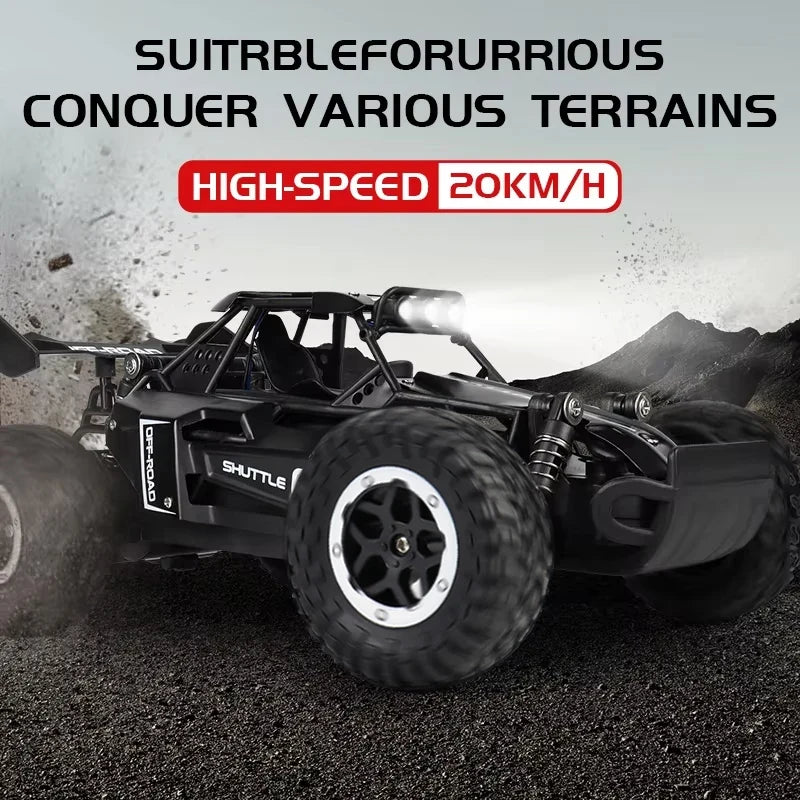 ZWN 1:16/1:20 RC Car with LED Light and 2WD Off-Road Climbing Remote Control