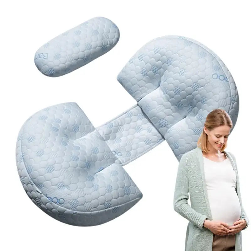 Pregnancy Body Pillow - U-Shaped Ergonomic Belly Support Pillow for Pregnant Women, Comfortable Maternity Pillow for Side Sleeping