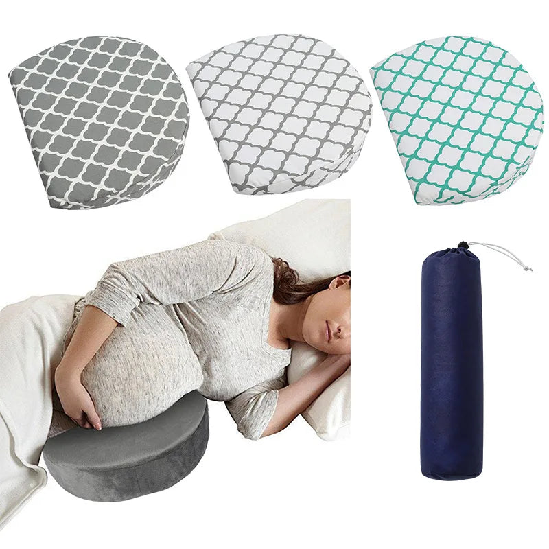 Pregnancy Sleeping Pillow, Wedge Memory Foam Belly Pillow, New Mom Gifts for Women