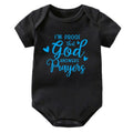 “I’m Proof God Answers Prayers” – Christian Newborn Baby Bodysuit, Short-Sleeve Infant Jumpsuit, Cute Summer Outfit & Holiday Gift