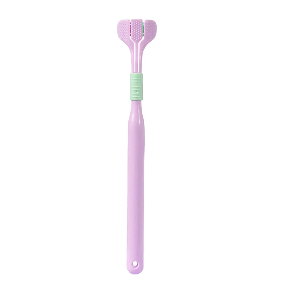 Comfortable 3 Heads Toothbrush Triple-Angle Design for Complete Oral Care – Soft Bristles for Children & Adults