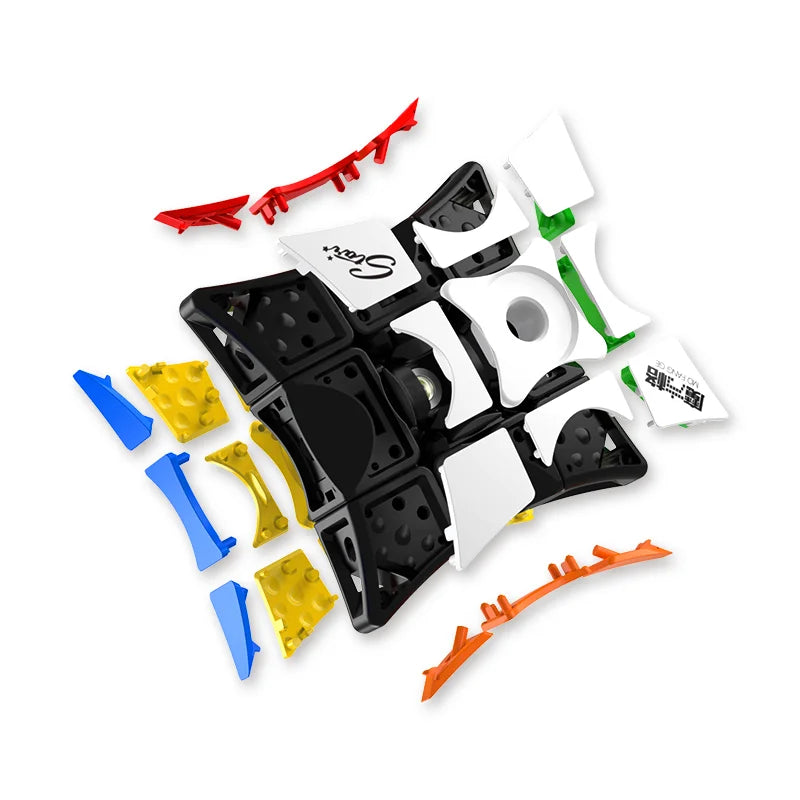 [ECube] QiYi 1x3x3 Finger Hand Spinner S Windmill, Updated Magic Cube Speed Cubes, Educational Puzzle Toy for Children