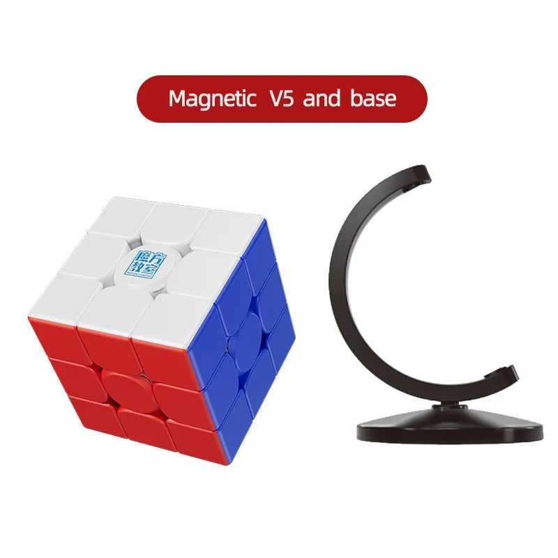 [CubeFun] MoYu RS3M V5 3x3x3 Magnetic Magic Cube, Ball Core, Professional Cubo Magico Speed Cube, Moyu Cubing Puzzle Toy