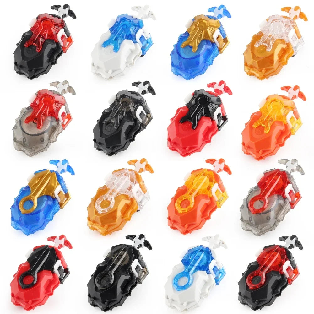 Z B-184 8-Color Metal Tube Custom LR Spinning Tops Launcher – Toy Set for Kids