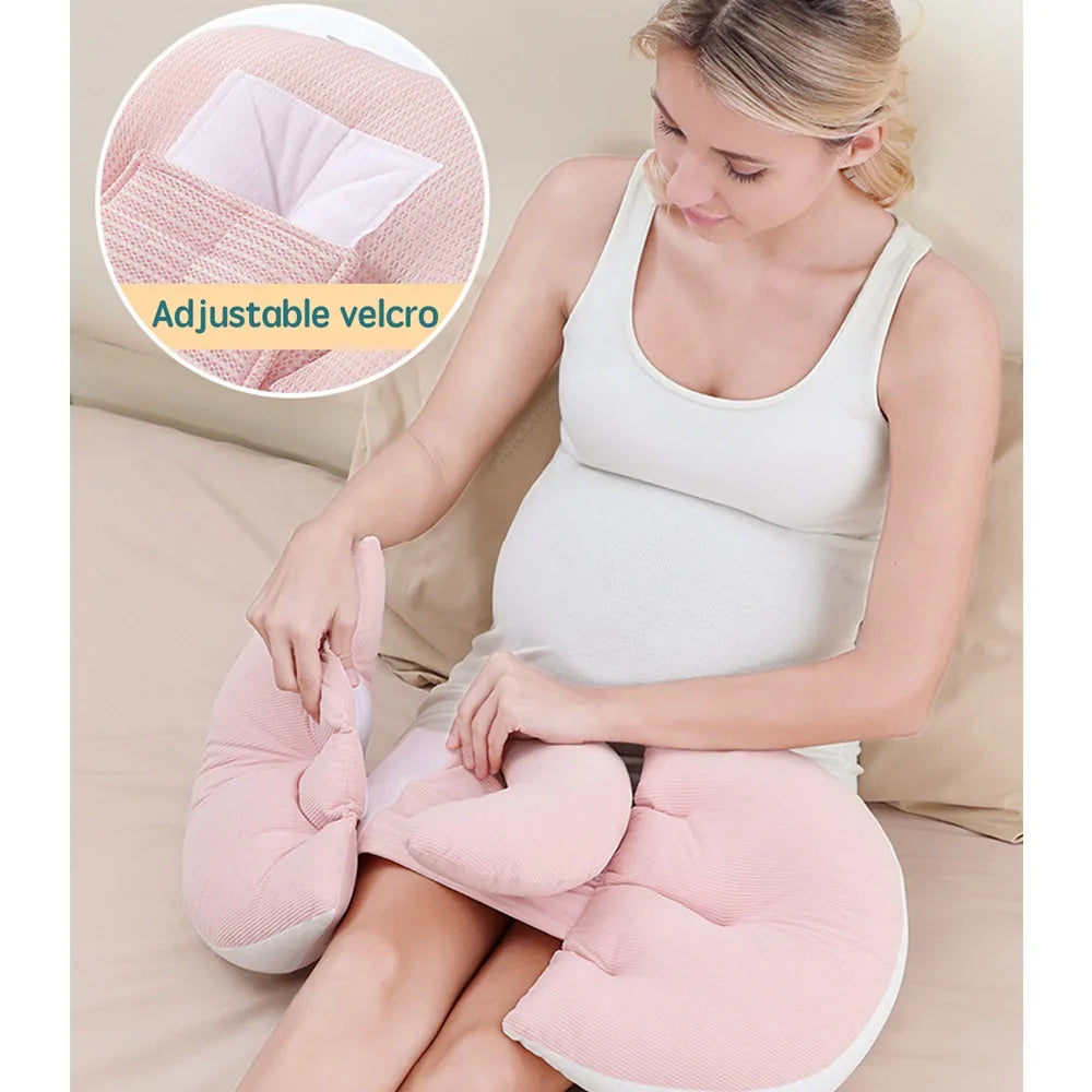 PANGDUBE Pregnancy Waist Support Pillow - Adjustable Body Pillow for Pregnant Women, Pregnancy Care Cushion