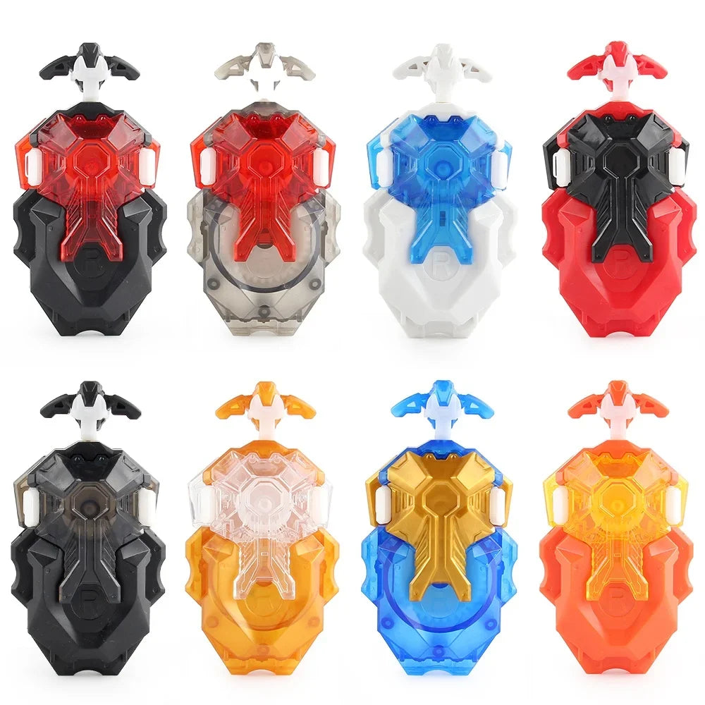 Z B-184 8-Color Metal Tube Custom LR Spinning Tops Launcher – Toy Set for Kids