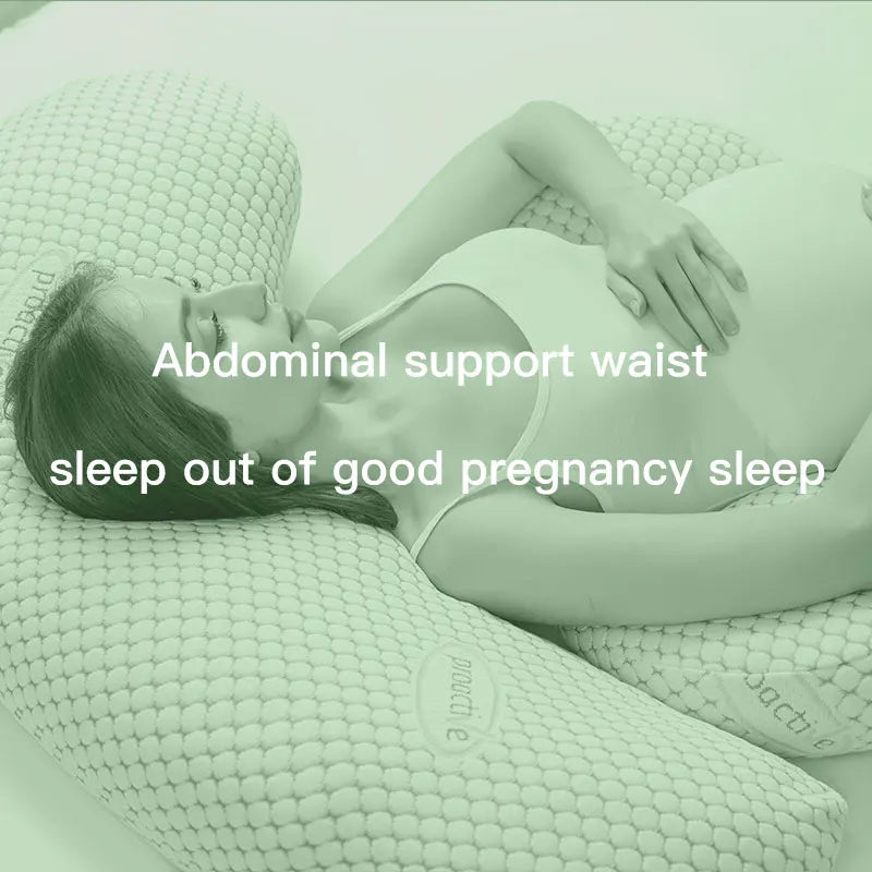 Pregnant Women's Portable Side Sleeping Pillow - Detachable & Washable Adjustable Jacket, Support for Buttocks, Back, and Waist