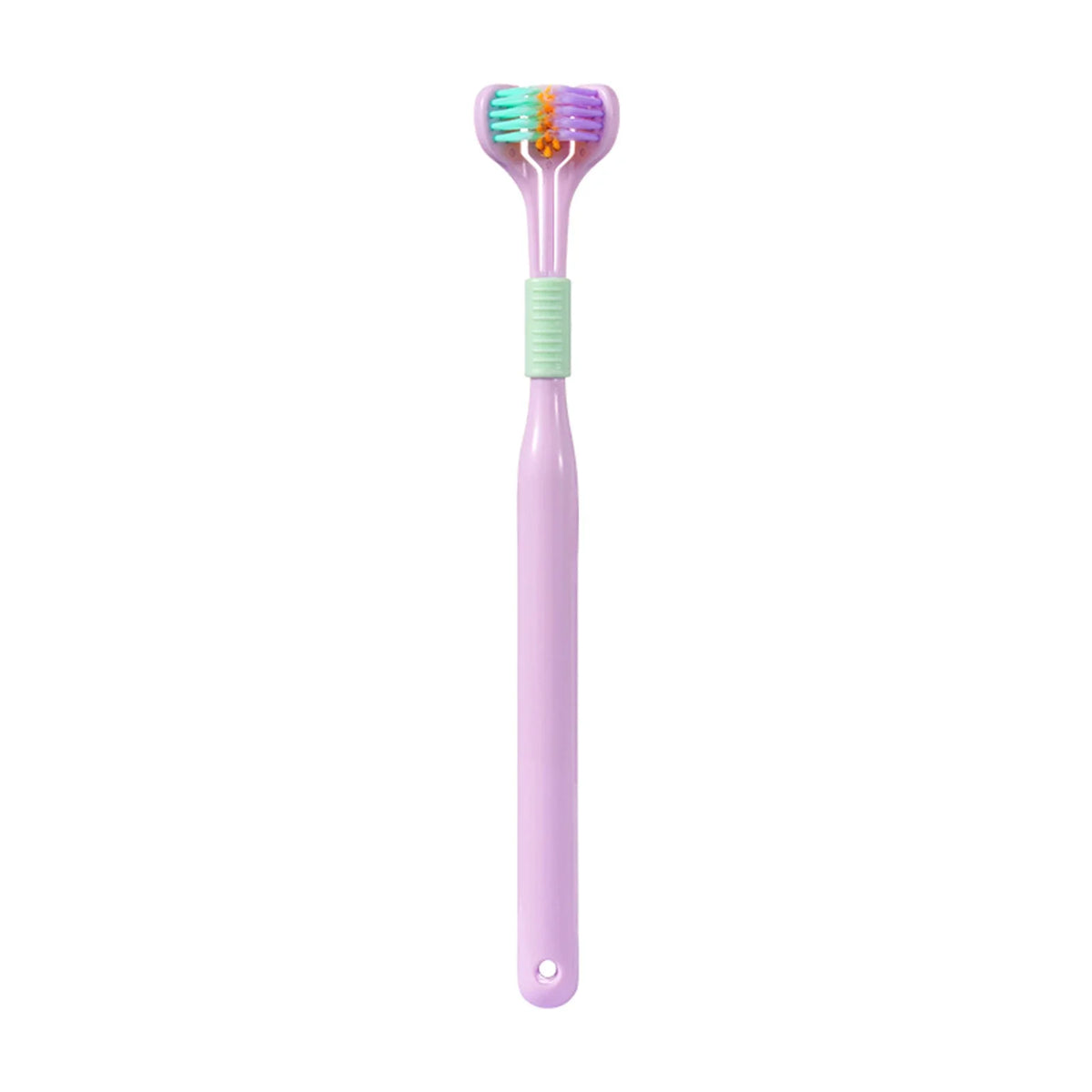 Comfortable 3 Heads Toothbrush Triple-Angle Design for Complete Oral Care – Soft Bristles for Children & Adults