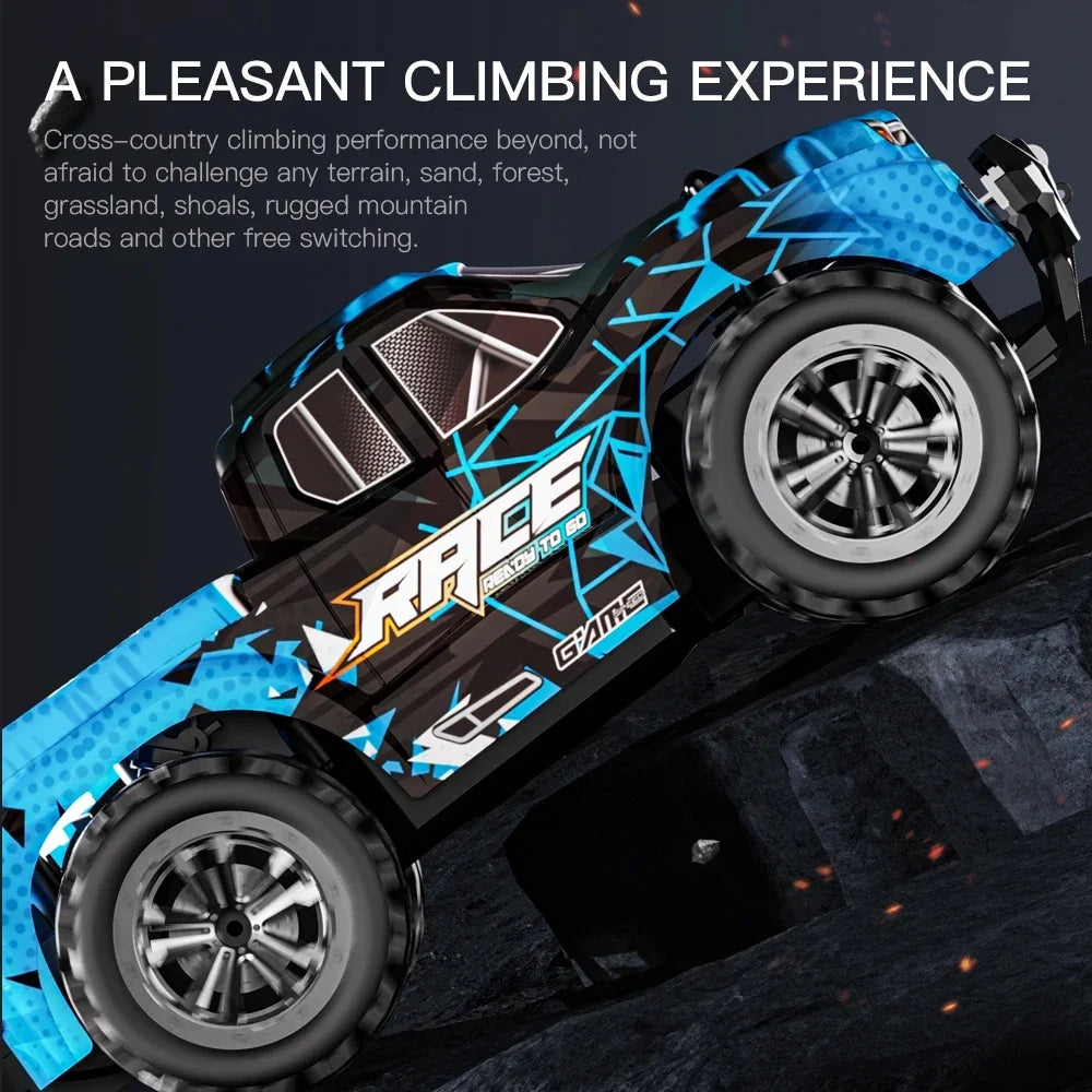 ZWN 1:16/1:20 RC Car with LED Light and 2WD Off-Road Climbing Remote Control