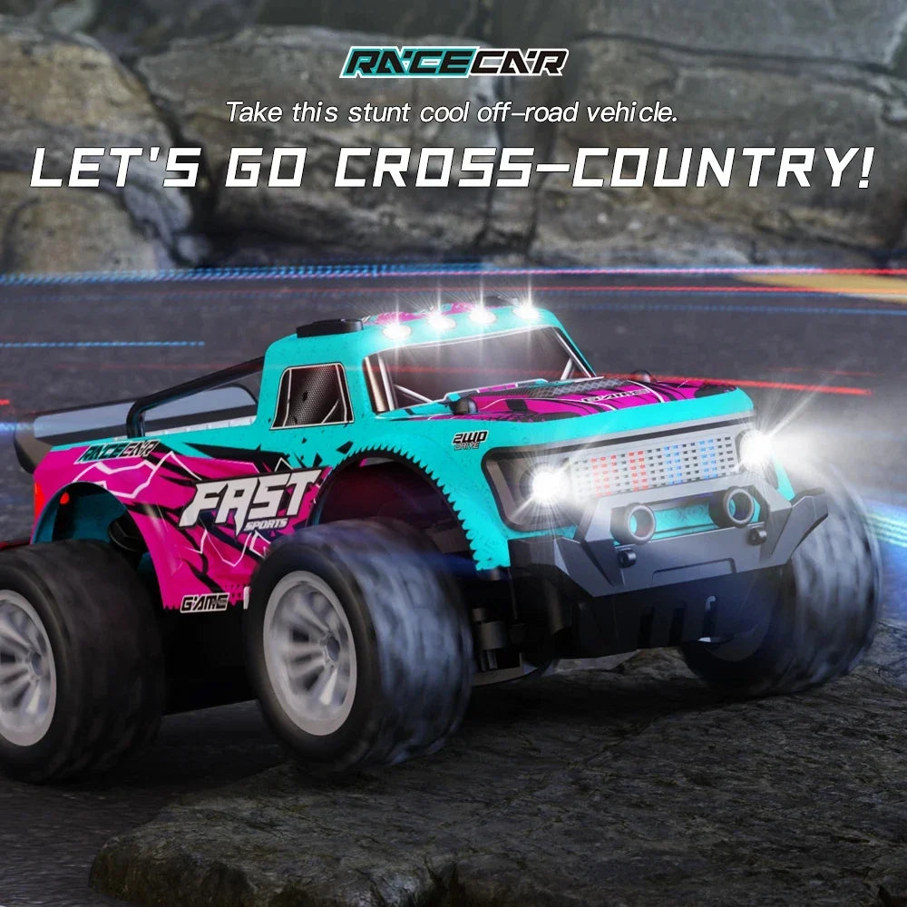 ZWN 1:16/1:20 RC Car with LED Light and 2WD Off-Road Climbing Remote Control