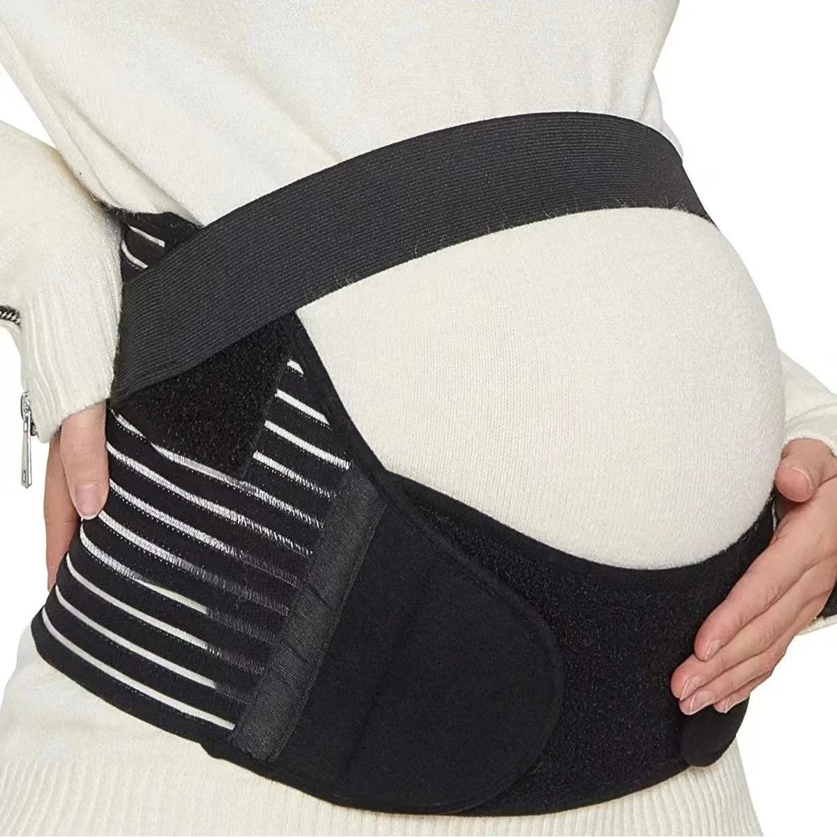 Pregnant Women Support Belly Band, Adjustable Waist Care Maternity Abdomen Brace Protector for Pregnancy