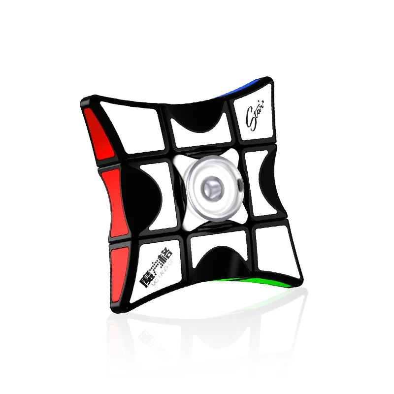 [ECube] QiYi 1x3x3 Finger Hand Spinner S Windmill, Updated Magic Cube Speed Cubes, Educational Puzzle Toy for Children