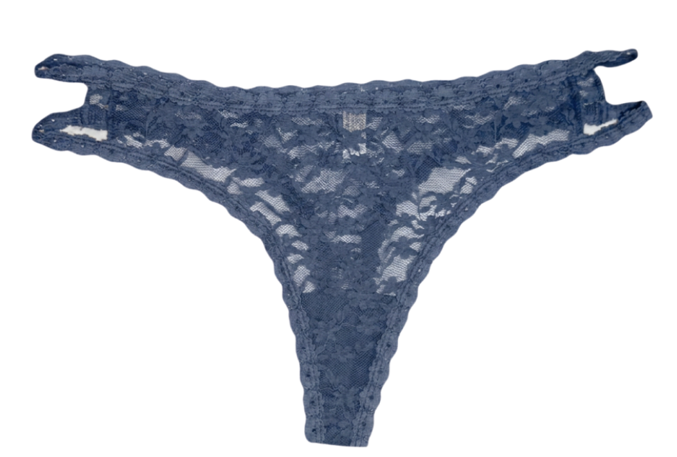Double Strap Lace Thong, XS-2X