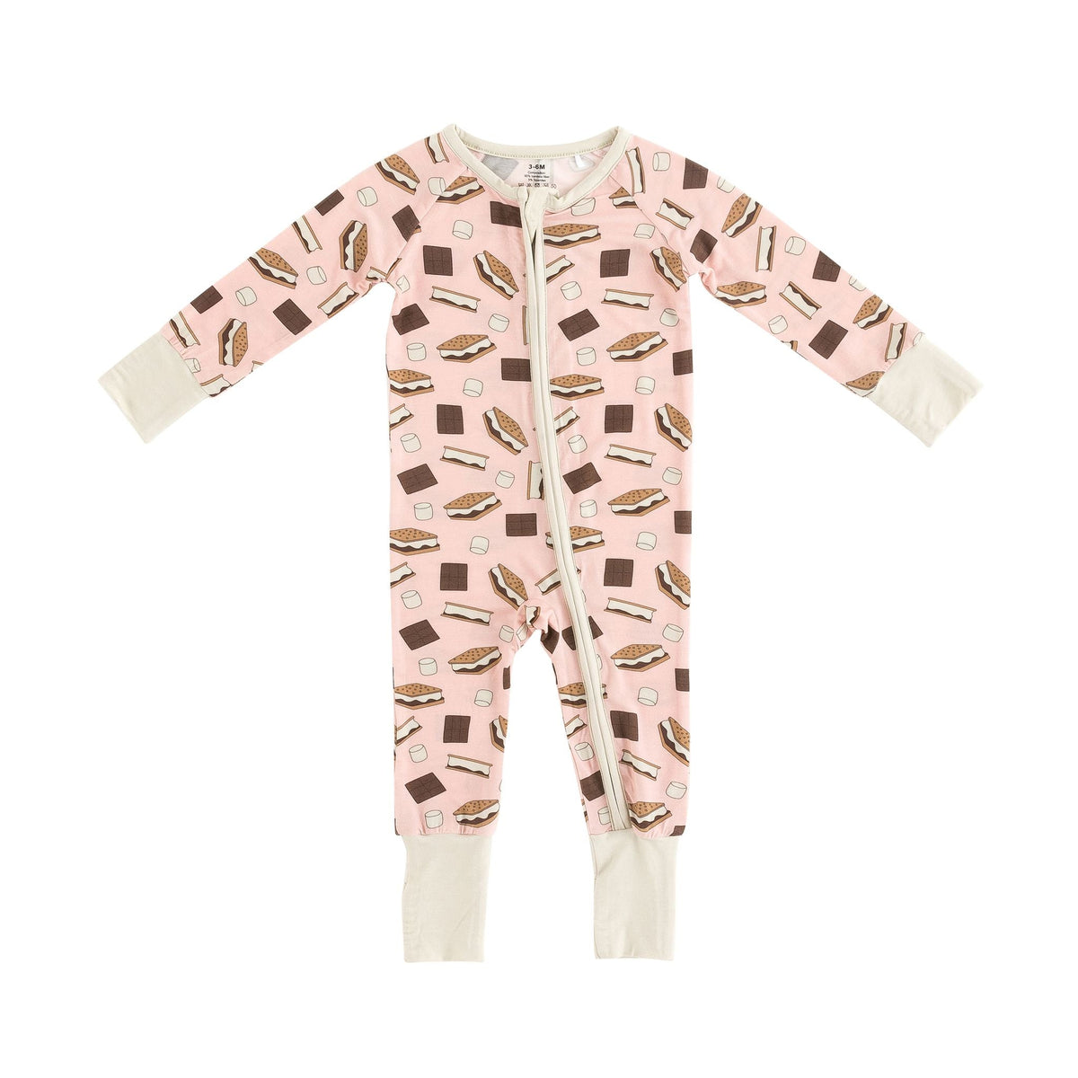 S'more to Love (Convertible Zip Footies) - Pink