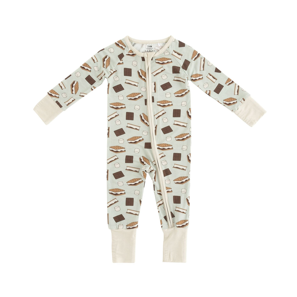 S'more to Love (Convertible Zip Footies) - Blue