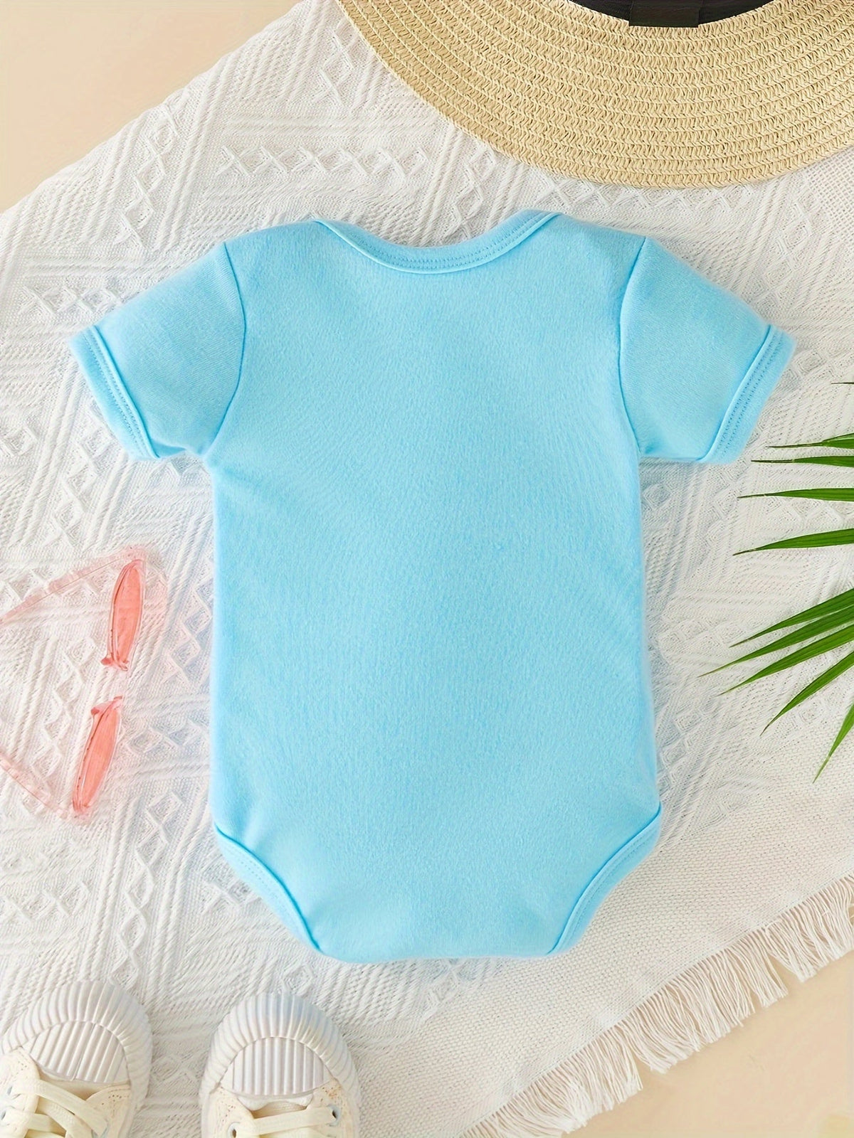 “Don’t Force Me to Fetch My Older Sister” – Funny Newborn Summer Bodysuit, Short-Sleeve Letter Print Romper for Infants